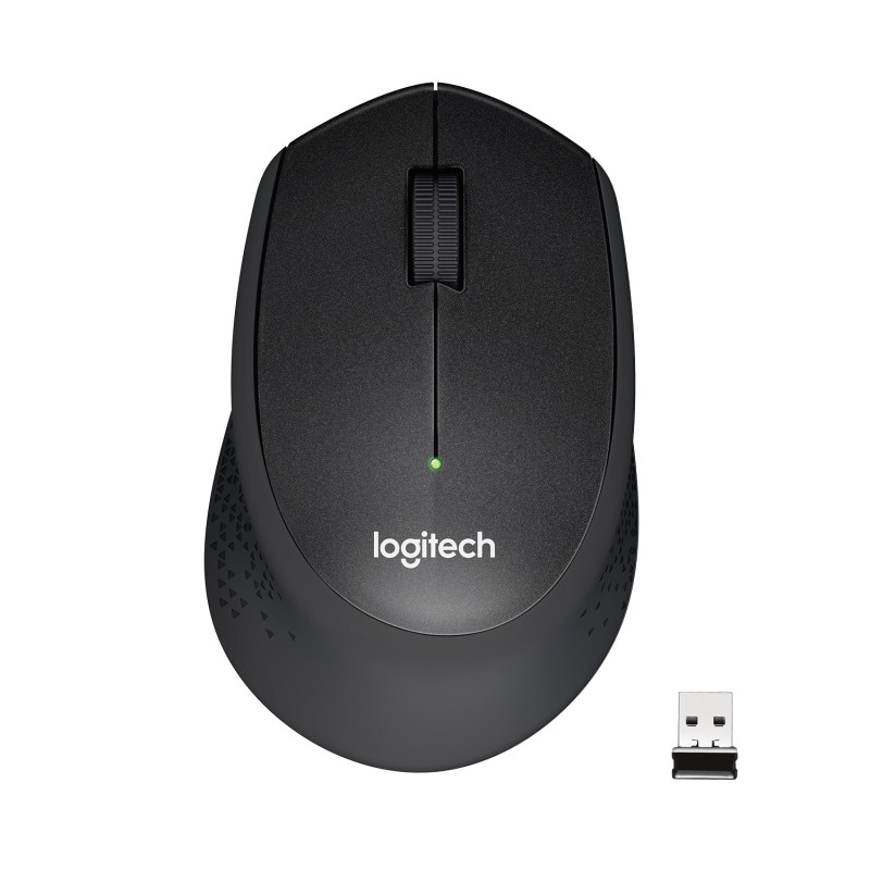 Logitech M330 SILENT PLUS - Maus - 3 Tasten - kabellos - 2.4 GHz - kabelloser Empfanger (USB)